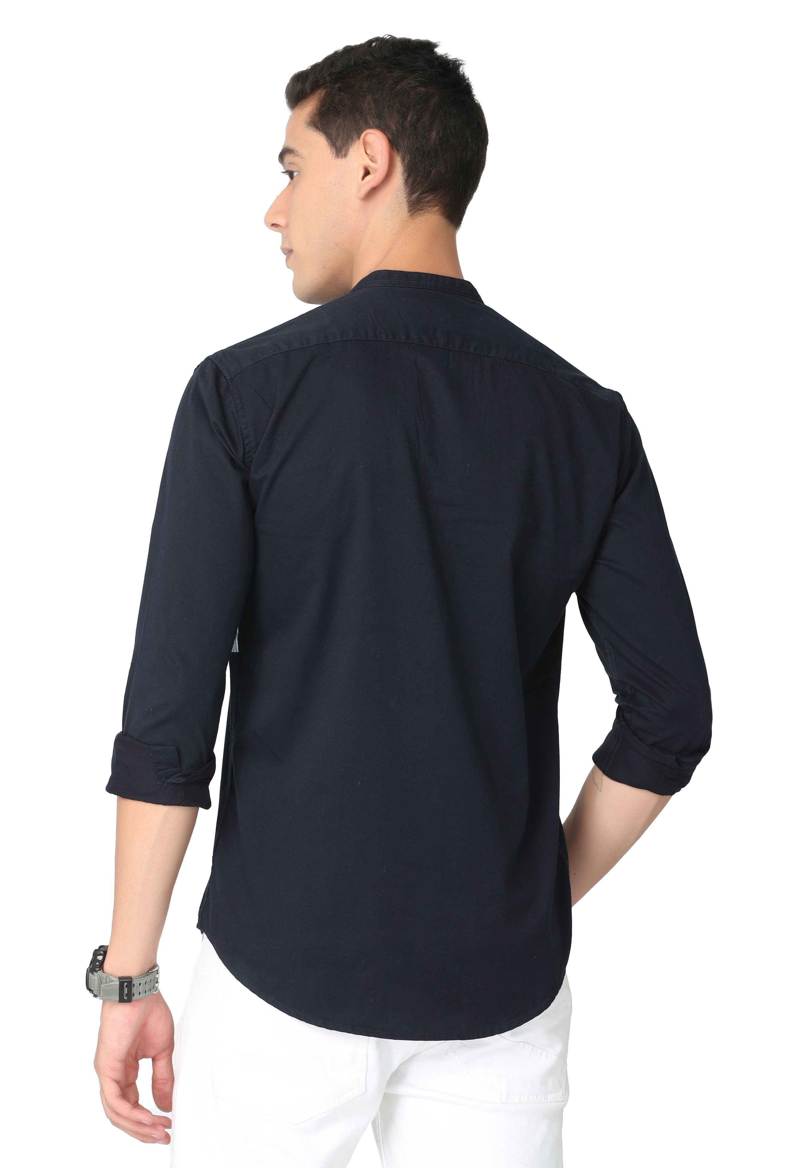 Dark Blue Single Pocket Shirts KEF 