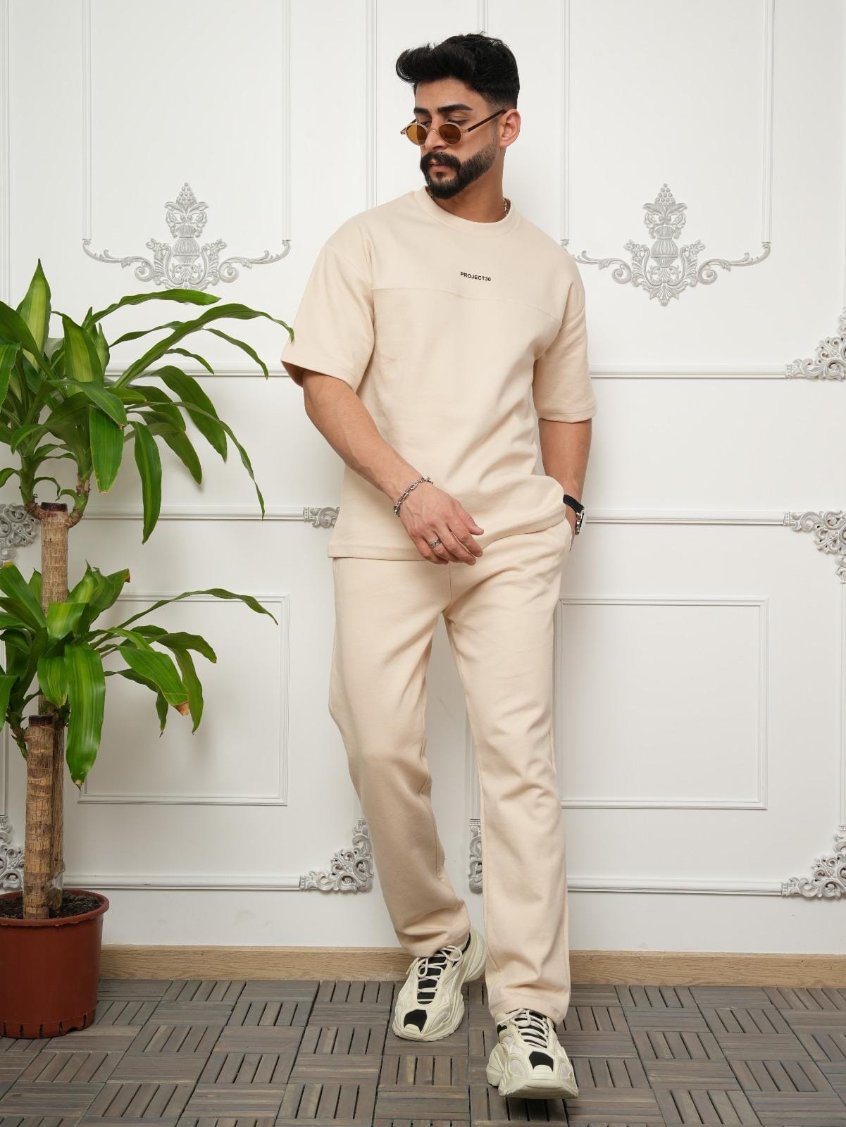 Avery Brown T Shirt and Sweatpant Set, L | Adore Me