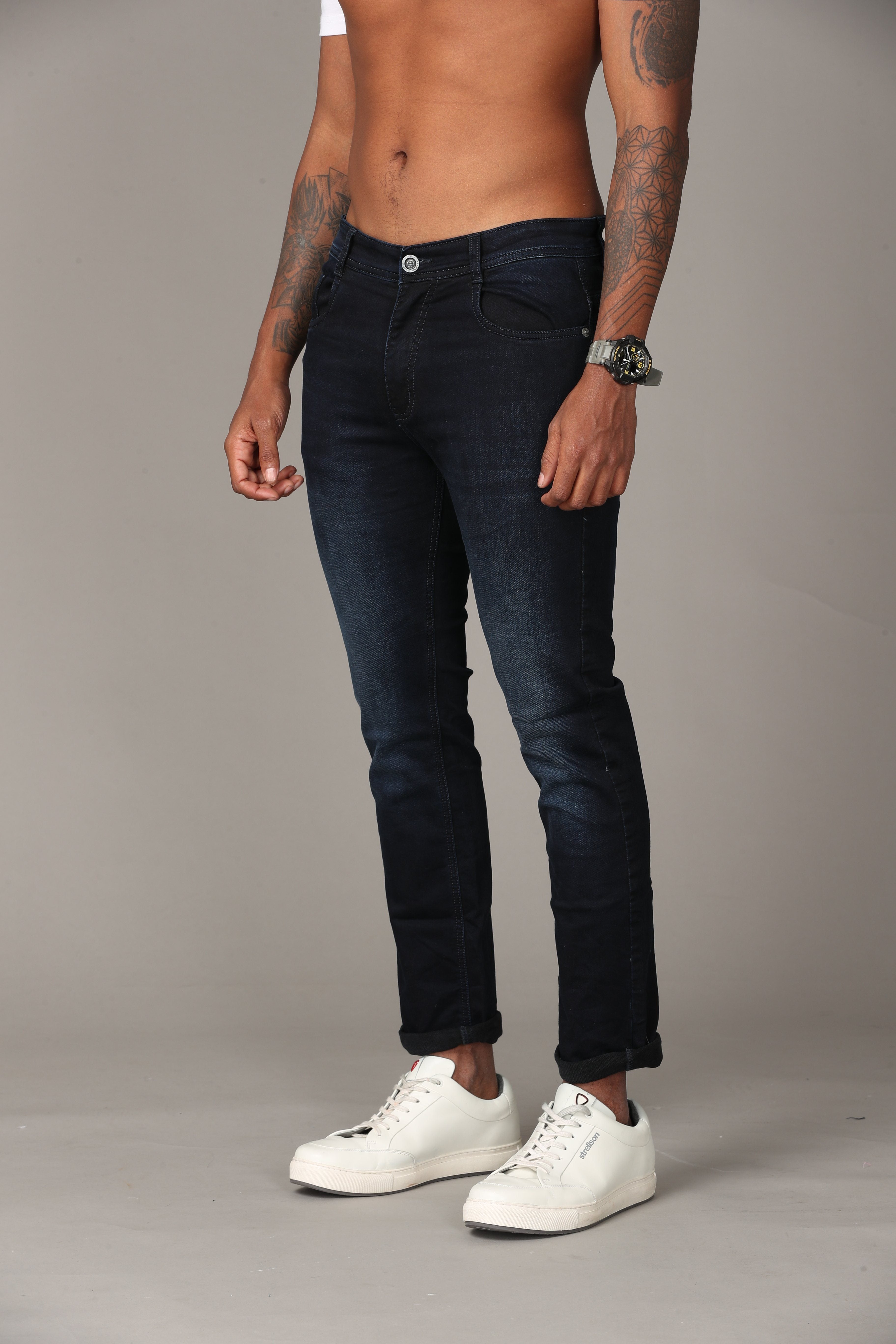 Navy Blue Denim Jeans Jeans KEF 30 