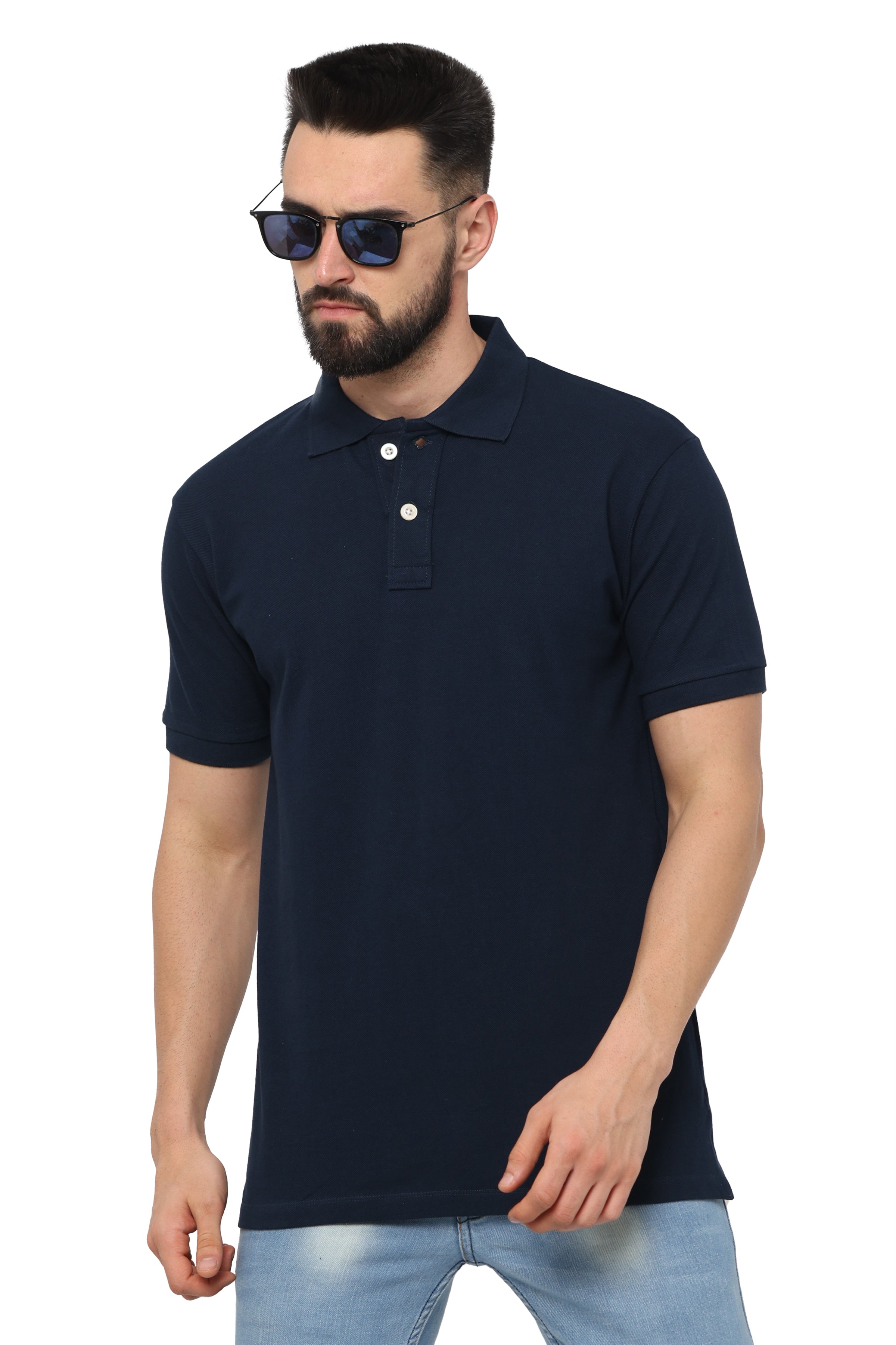 Polo Shirt Polo KITEZ S Navy Blue 