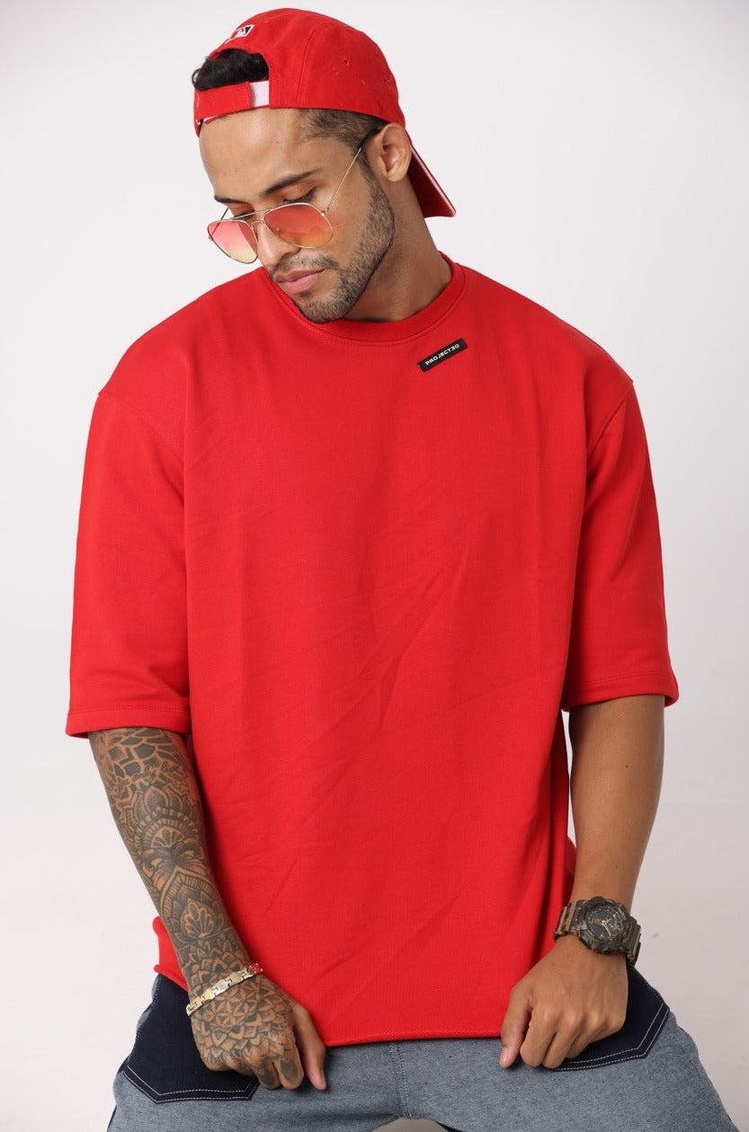 PREMIUM OVERSIZED T-SHIRT RED T-Shirt Project 30 S 