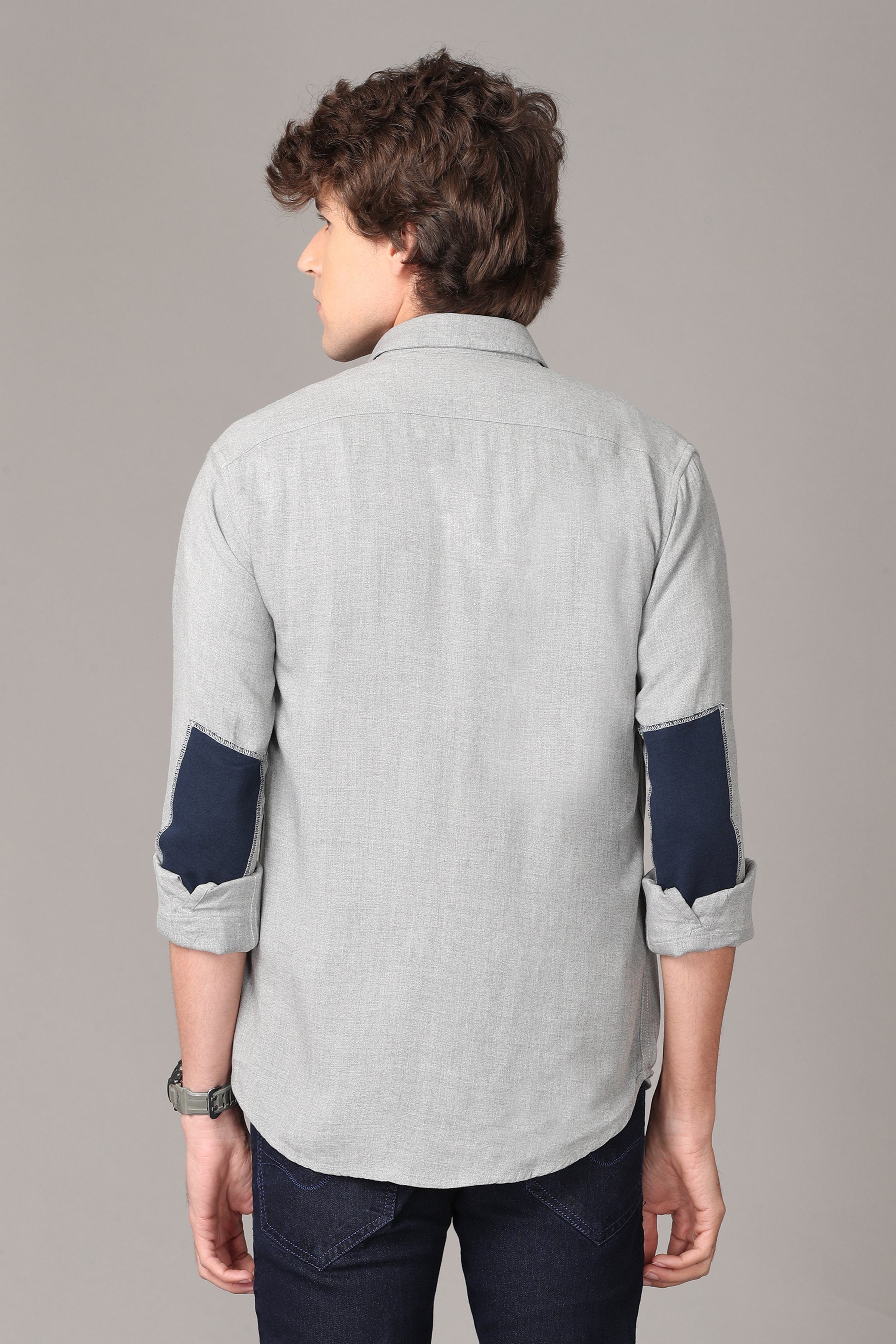 The Classic Ash Grey Full Sleeve Shirt Shirts KEF 